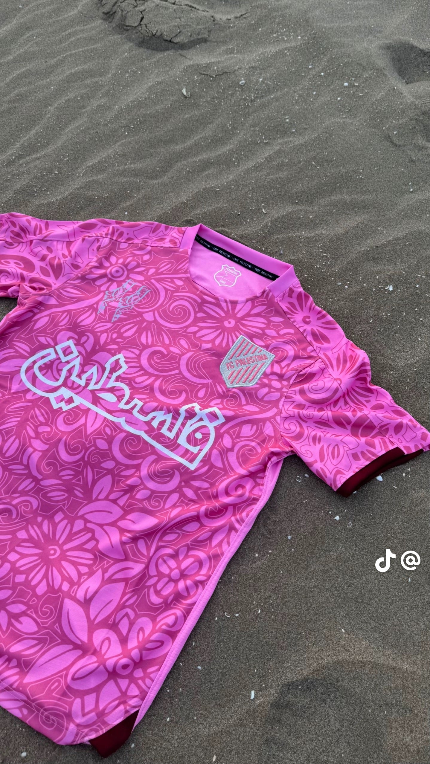 Pink Palestinian Short Sleeve Shirt